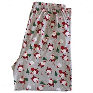 Christmas Santa Claus Pajama Lounge Pants Mens XL